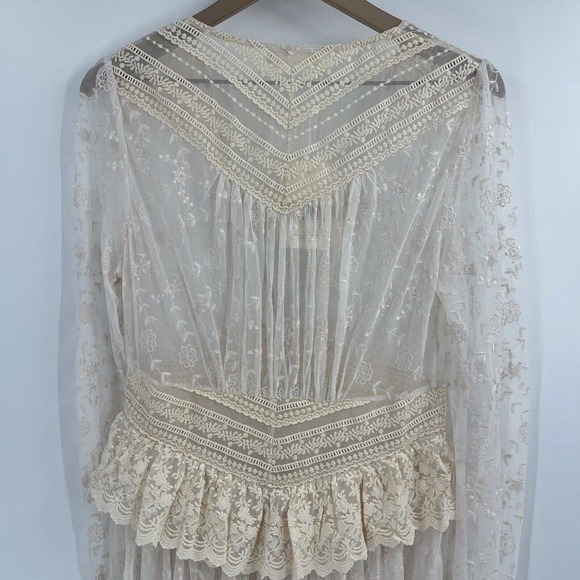 Spell Margot Duster Off White Lace Size Large(40), New with Tags - Picture 10 of 10